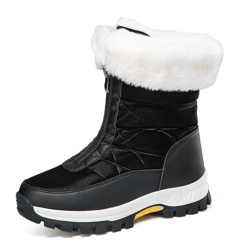 Damen Gefütterte Thermo-Winterstiefel mit Reißverschluss und rutschfester Profilsohle Echo Archiv