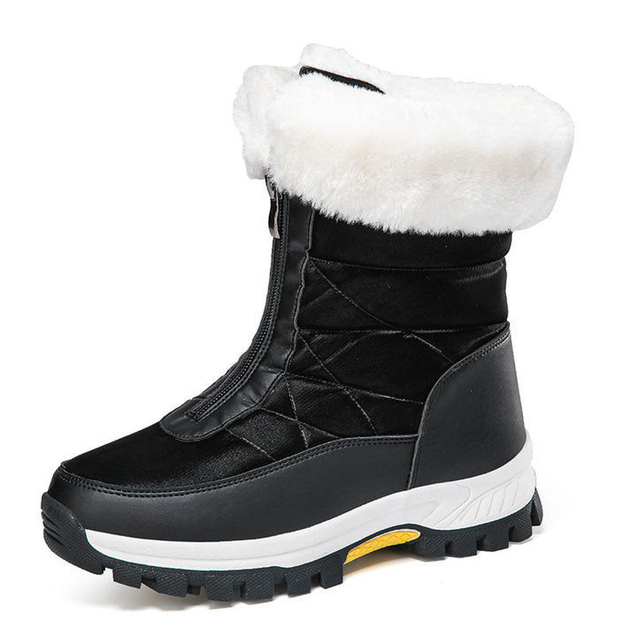 Damen Gefütterte Thermo-Winterstiefel mit Reißverschluss und rutschfester Profilsohle Echo Archiv