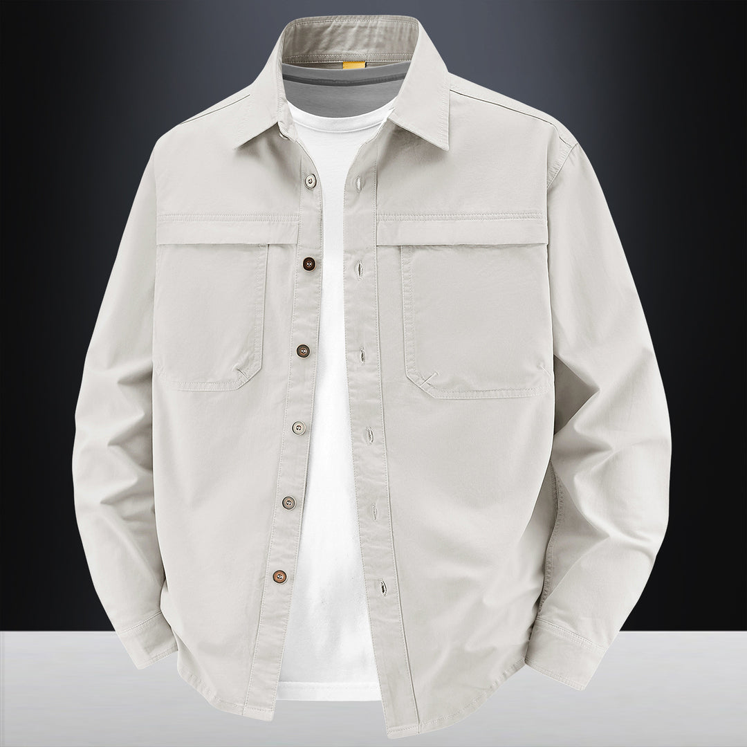 Herren klassische Langarm-Hemdjacke Echo Archiv