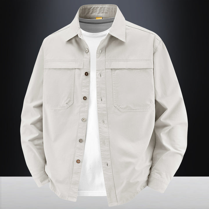 Herren klassische Langarm-Hemdjacke Echo Archiv