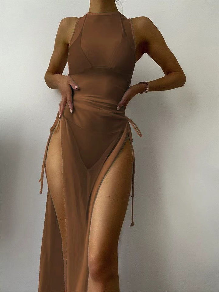 Damen Lange Strandkleid Echo Archiv