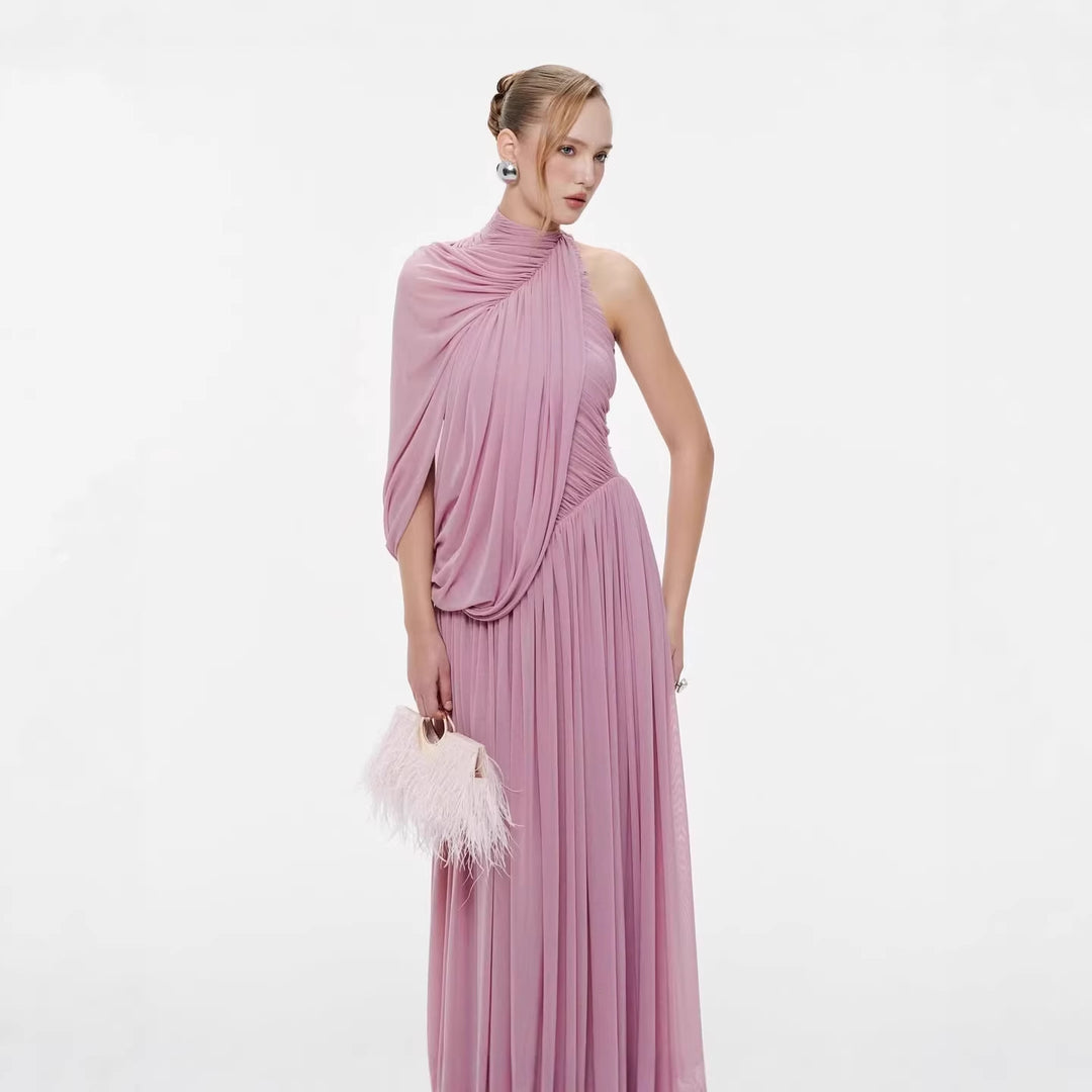 Damen Elegantes Abendkleid mit asymmetrischem Design und schicker Drapierung Echo Archiv
