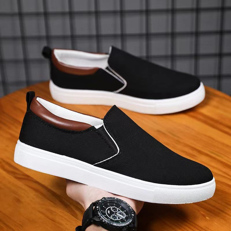 Herren nan Canvas-Slip-On Sneaker mit elastischen Einsätzen, gepolsterter Fersenmanschette und leichter EVA-Sohle Echo Archiv