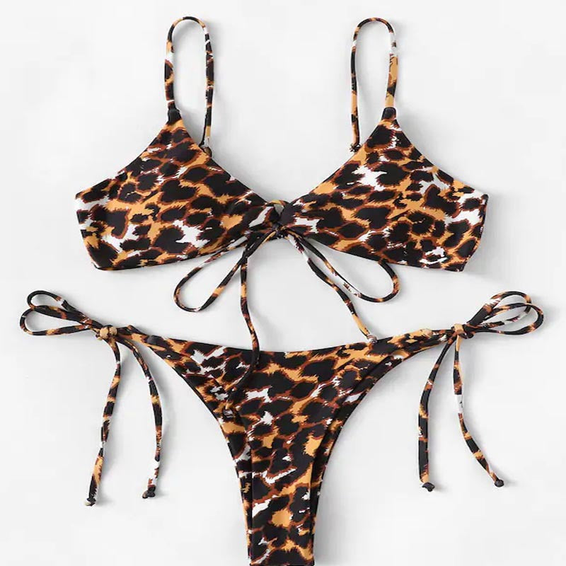 Damen Tiermuster Triangel-Bikini Echo Archiv