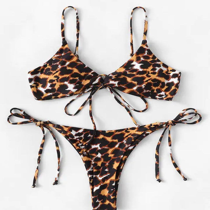 Damen Tiermuster Triangel-Bikini Echo Archiv