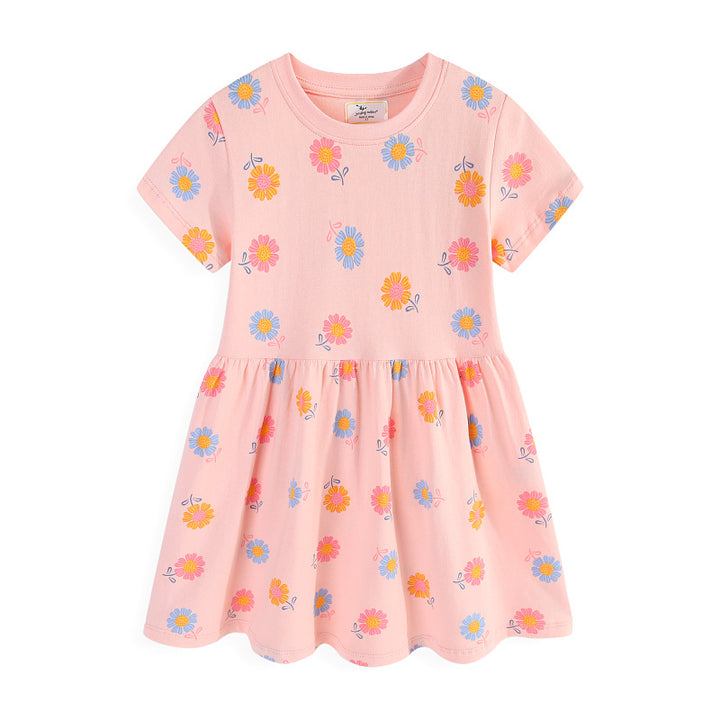 Mädchen Sommerkleid mit buntem Blumenmuster Echo Archiv