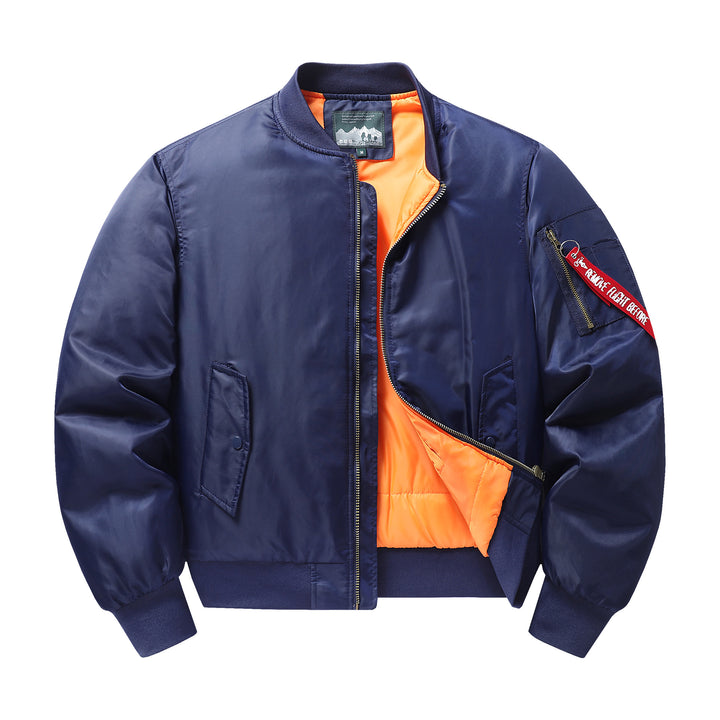 Herren Flieger-Bomberjacke mit kontrastfutter winddichtem Shell und Ärmel-Utilitytasche Echo Archiv