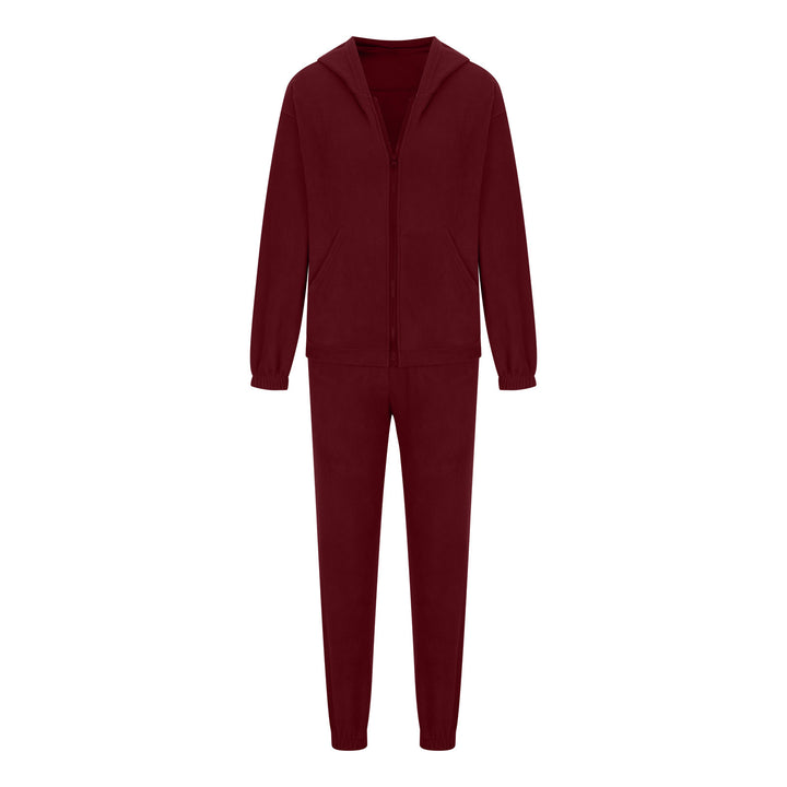 Damen oversized Hoodie mit Kängurutasche und Cargo-Jogginghose Set – Auréline