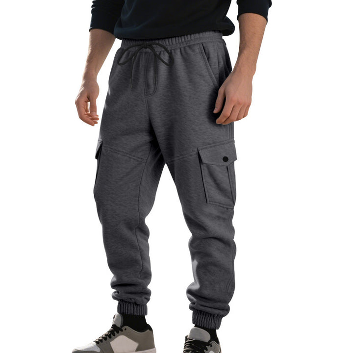 Herren bequeme Cargo-Jogginghose mit elastischem Bund und praktischen Seitentaschen Echoarchiv