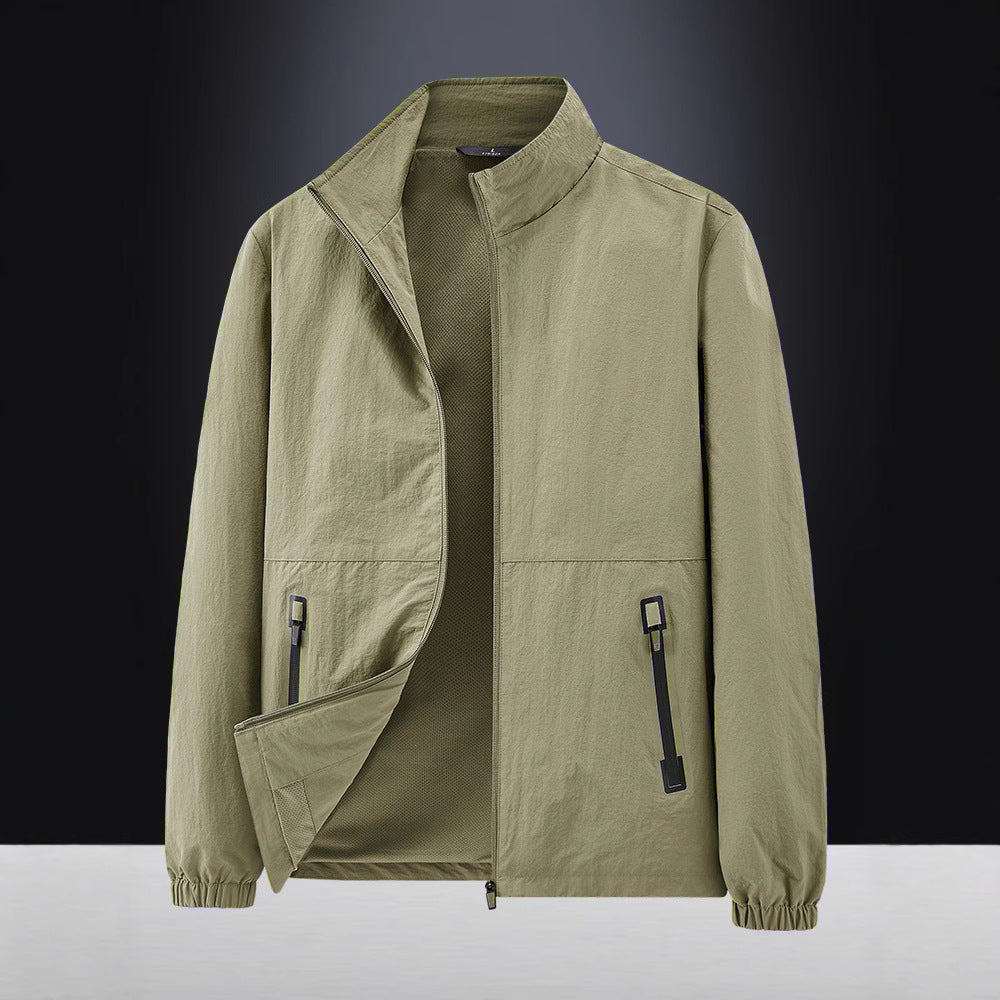 Herren Leichte Outdoorjacke mit hohem Kragen Echo Archiv