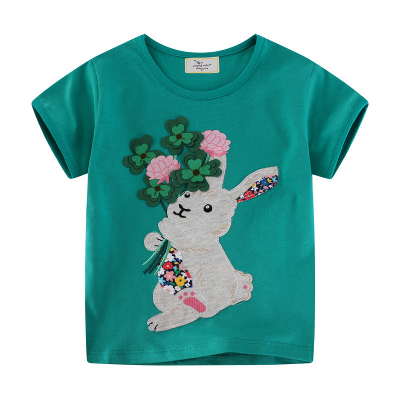 Kinder T-Shirt mit kreativem Hasen-Motiv Echo Archiv