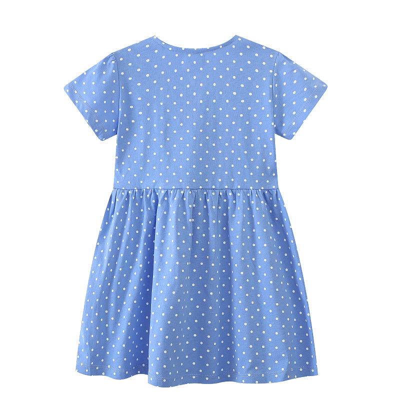 Mädchen Sommerkleid mit verspieltem Schwanenmotiv Echo Archiv