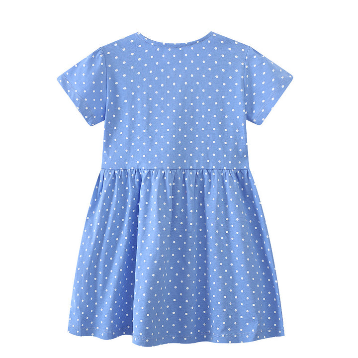 Mädchen Sommerkleid mit verspieltem Schwanenmotiv Echo Archiv