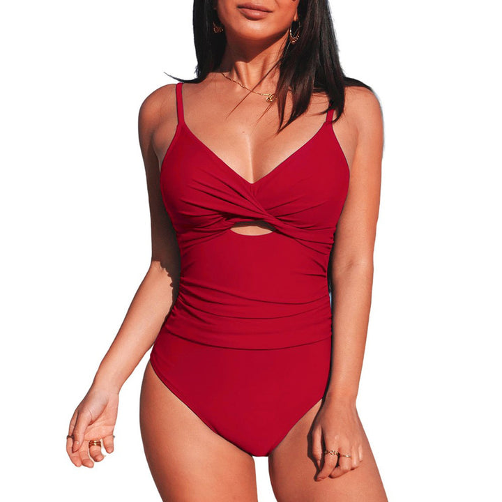 Damen Eleganter Einteiler-Badeanzug mit modischem Cut-Out Echo Archiv
