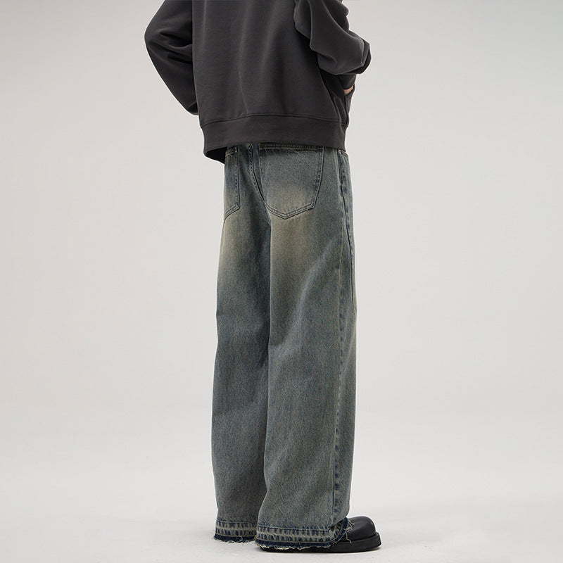 Herren Weite Relaxed-Denim-Jeans im Marlene-Baggy-Schnitt Echo Archiv