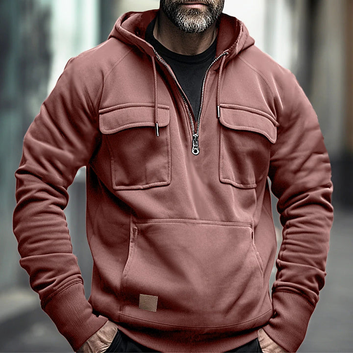 Herren urbane Kapuzenjacke mit praktischen Taschen Echoarchiv