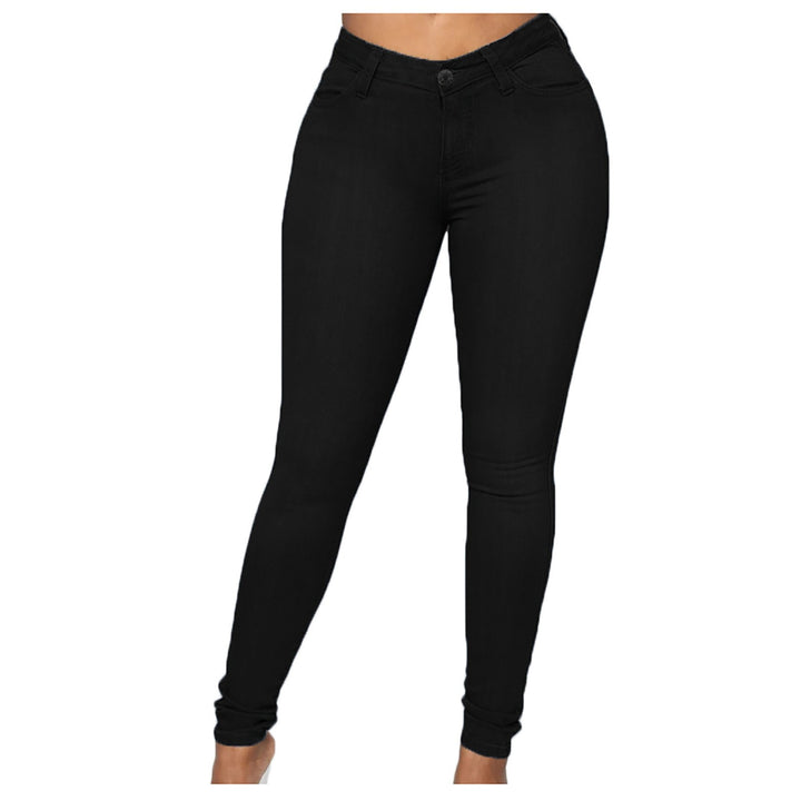 Damen nan hochgeschnittene Sculpt-Skinny-Jeans mit formendem Stretchbund und klassischem Five‑Pocket‑Schnitt Echo Archiv