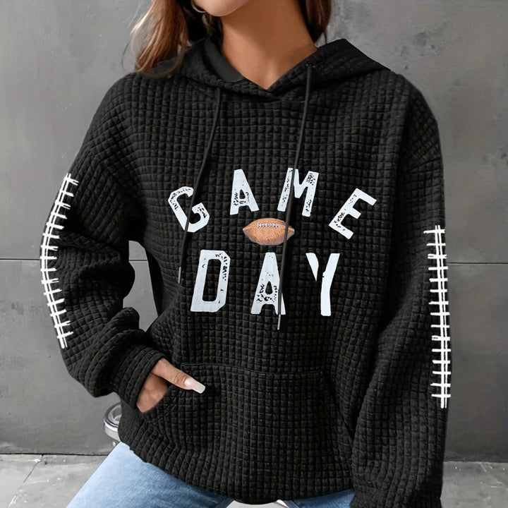 Damen Kapuzenpullover mit gesticktem Design Echo Archiv