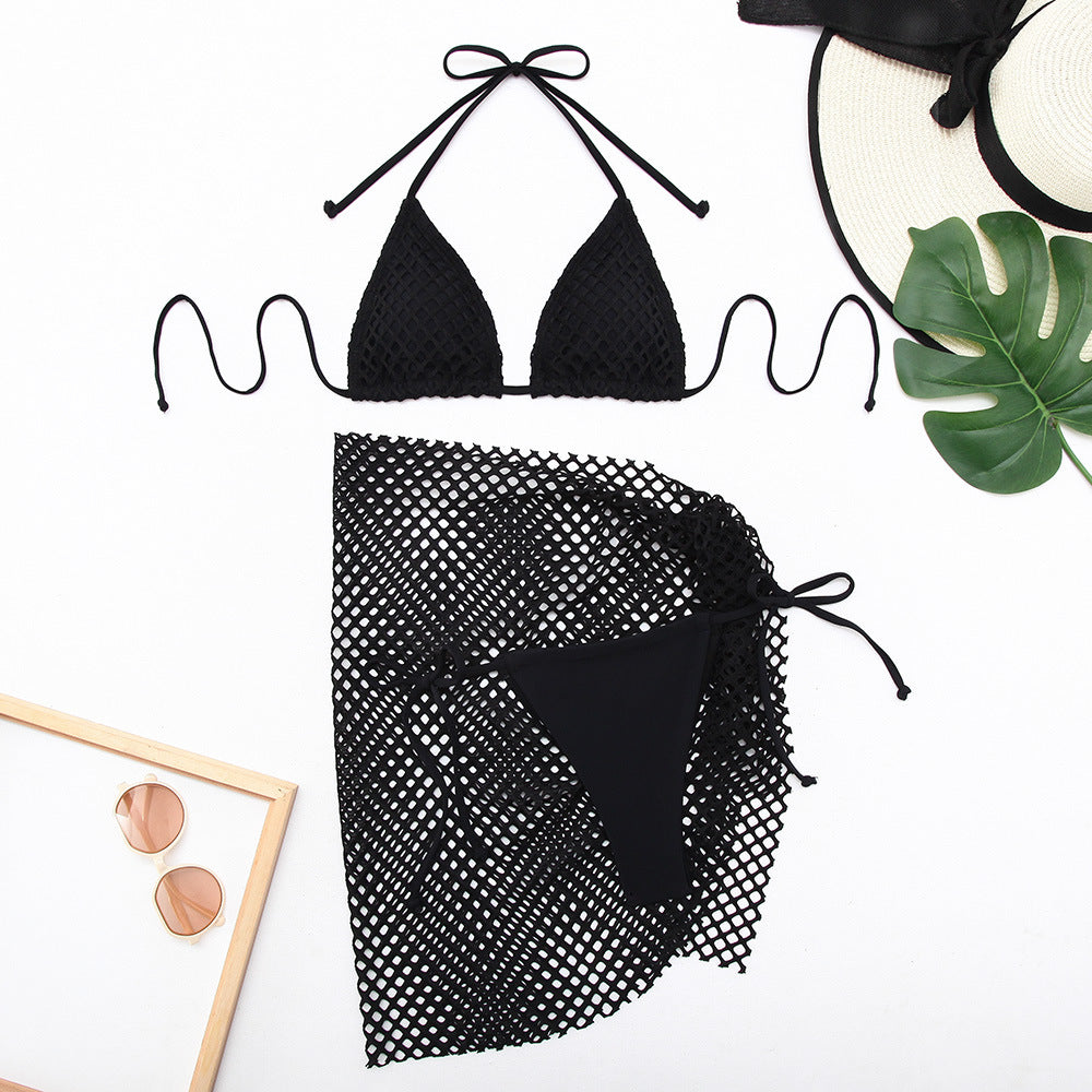 Damen Netz-Bikini-Set mit Wickelrock Echo Archiv