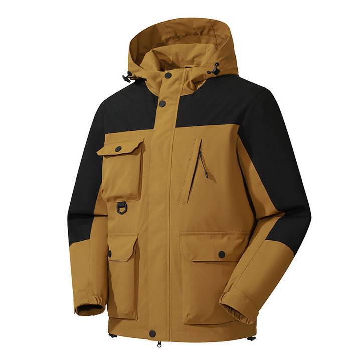Herren Technische Utility-Fieldjacke mit Kapuze, Mehrfachtaschen und windabweisender Shell Echo Archiv