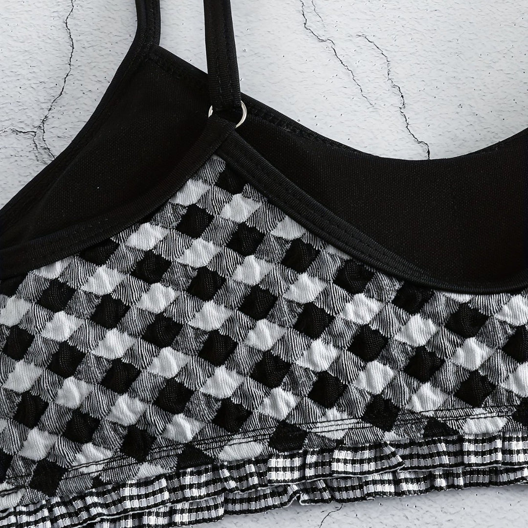 Damen lässiger Crop-Top Bikini Echo Archiv
