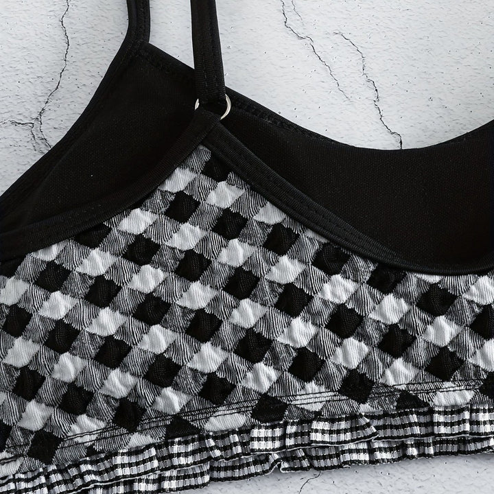 Damen lässiger Crop-Top Bikini Echo Archiv