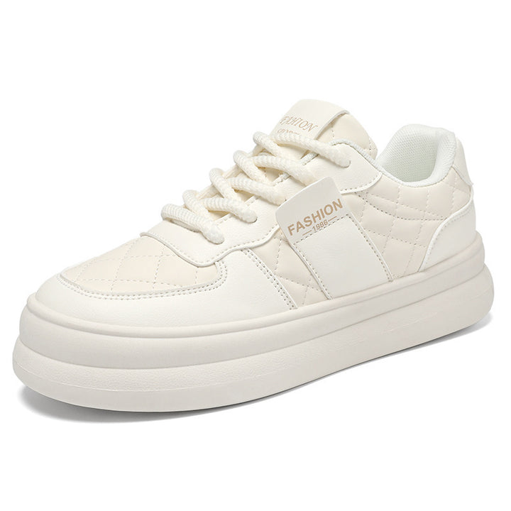Unisex gestepptes Plateau-Sneaker aus Kunstleder mit gepolstertem Schaft und dämpfender Leichtsohle – Norré
