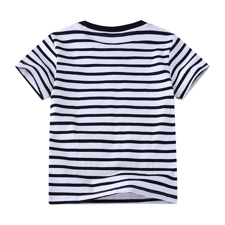 Jungen T-Shirt mit bunten Dinosaurier-Applikationen Echo Archiv