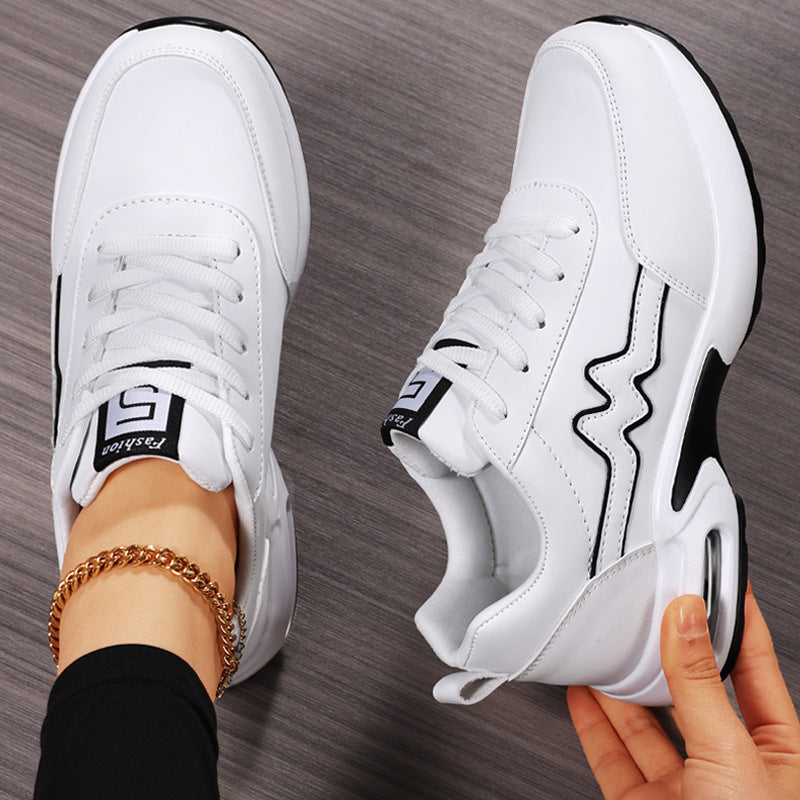 Damen nan modischer Sneaker mit geformter Seitenwelle, gedämpfter Luftkapselferse und ergonomischem Plateau-Fußbett Echo Archiv
