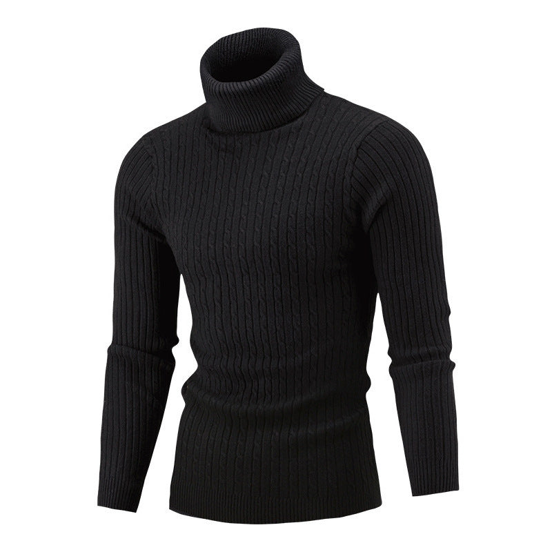 Herren kuscheliger Rollkragenpullover aus hochwertigem Strickmaterial Echoarchiv