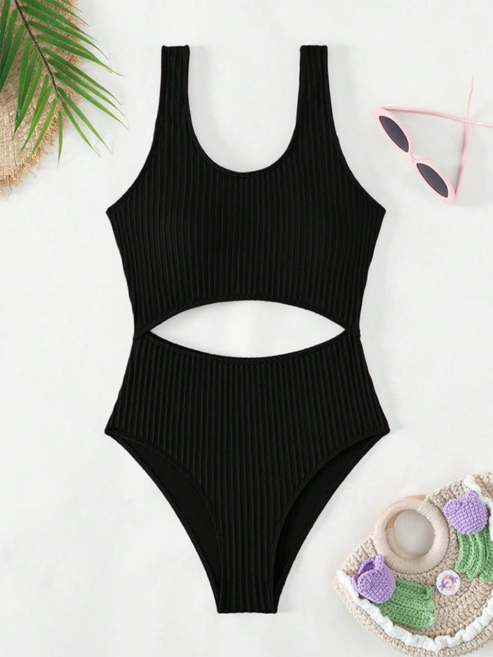 Damen Einteiler Badeanzug mit raffiniertem Cut-Out-Design und sportlichem Schnitt Echo Archiv