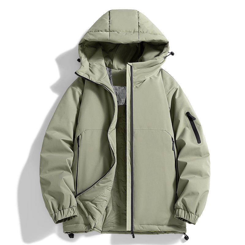 Unisex Warmer wasserabweisender Steppparka mit technischer Kapuze Echo Archiv