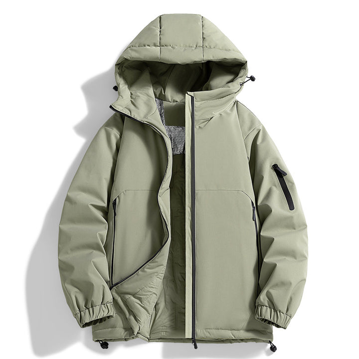 Unisex Warmer wasserabweisender Steppparka mit technischer Kapuze Echo Archiv
