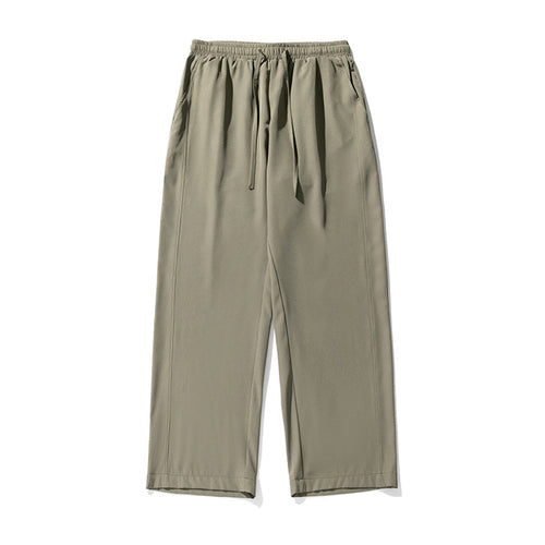 Unisex Locker geschnittene Palazzo‑Freizeithose aus leichtem Twill mit elastischem Bund und Kordelzug Echo Archiv