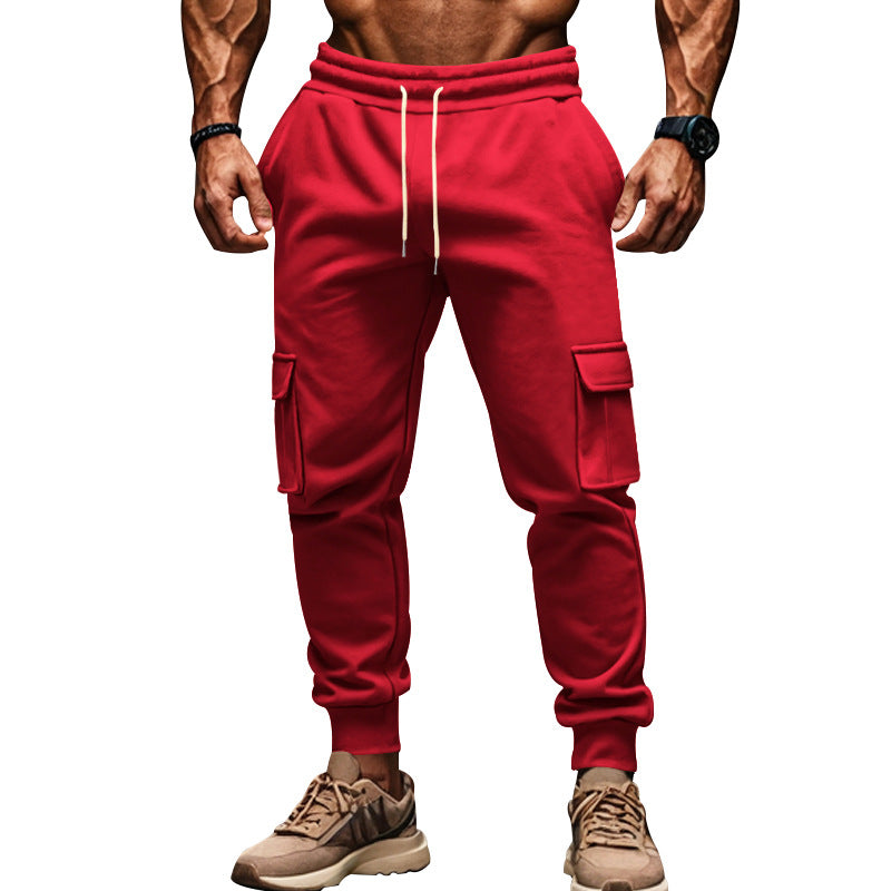 Herren Cargo-Jogginghose mit elastischem Bund und multifunktionalen Taschen Echoarchiv