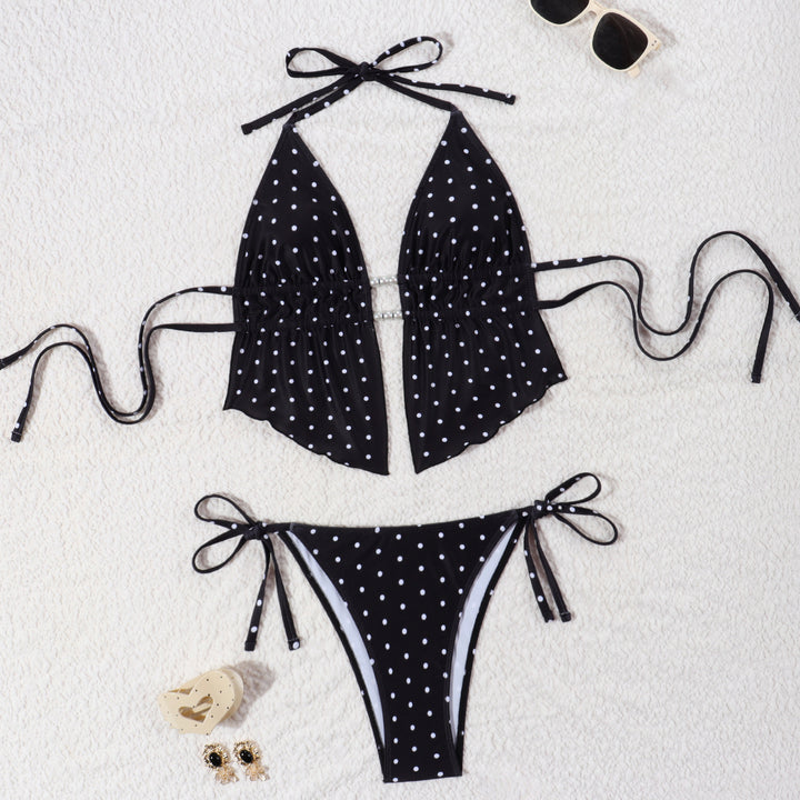 Damen Bikini-Set mit verspieltem Polka-Dot-Muster und verstellbaren Trägern Echo Archiv