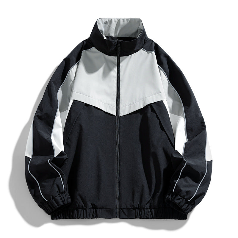 Herren Leichte Sportjacke mit hohem Kragen Echo Archiv