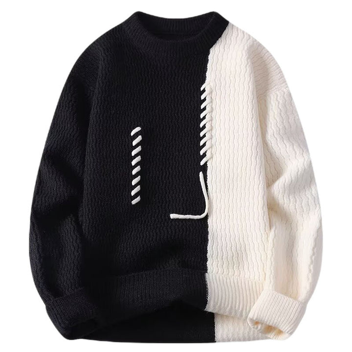 Herren Modischer Pullover mit Struktur Echo Archiv