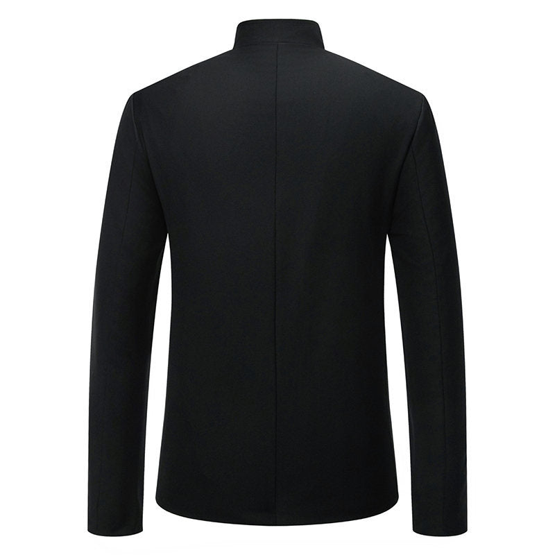 Herren eleganter Blazer mit kunstvoller goldener Stickerei Echoarchiv