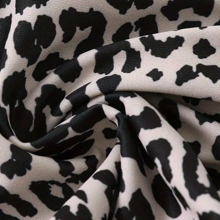 Damen Bikini-Set mit skulpturalem Design und modischem Animal-Print Echo Archiv