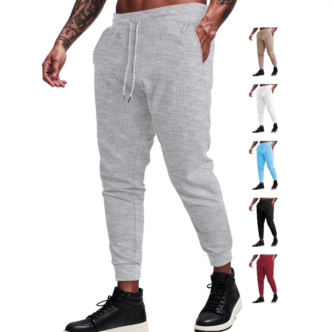 Herren lässige Waffelstruktur-Jogginghose Echoarchiv