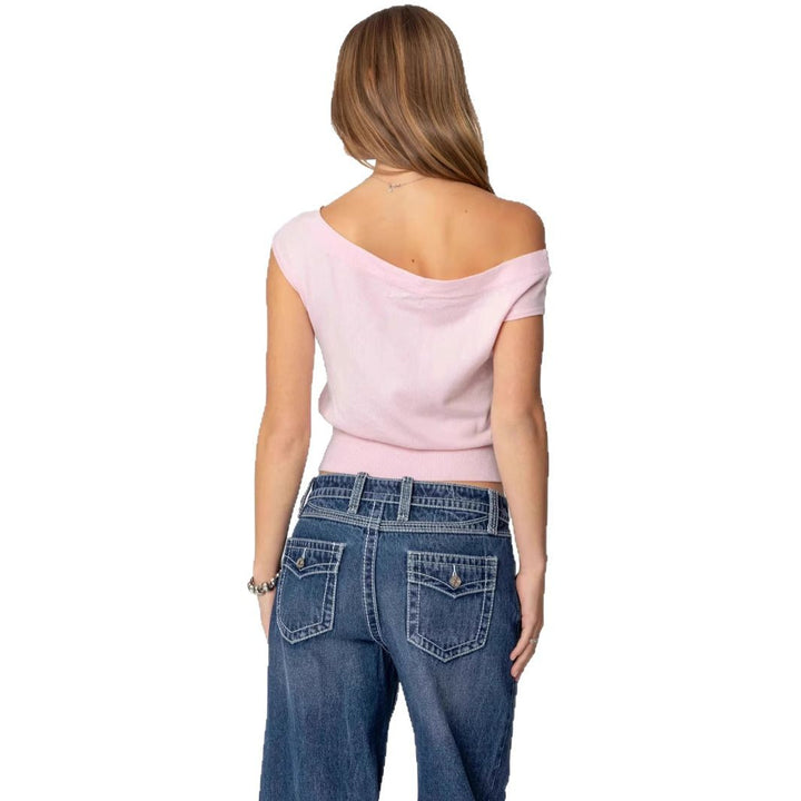 Damen Off-Shoulder T-Shirt Echo Archiv