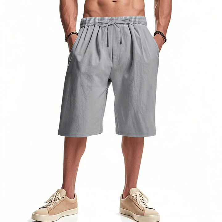 Herren nan lässige Bermudashorts aus Baumwollmix mit elastischem Bund Kordelzug und Seitentaschen Echo Archiv