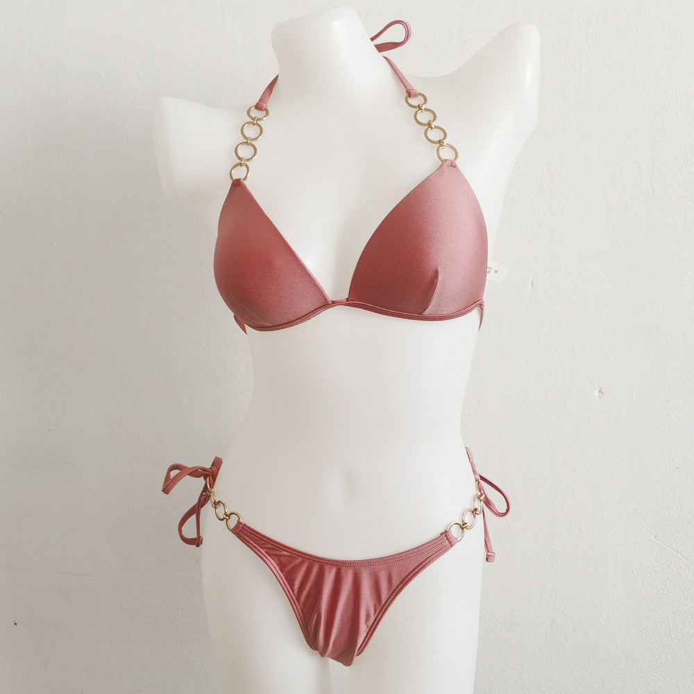 Damen Triangel-Bikini mit eleganten Gold-Details Echo Archiv
