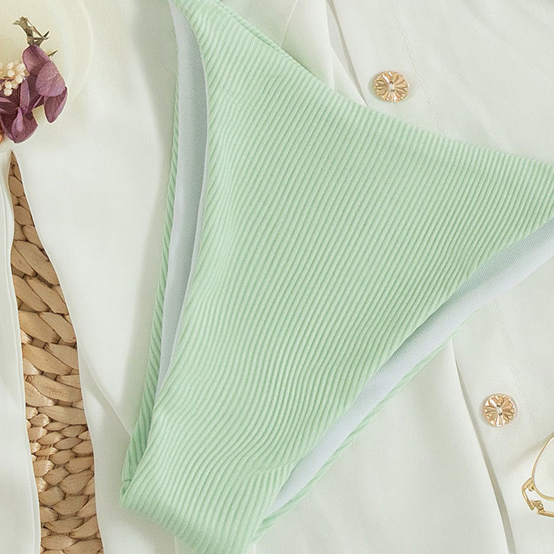 Damen Triangel-Bikini mit feinen Rüschendetails Echo Archiv