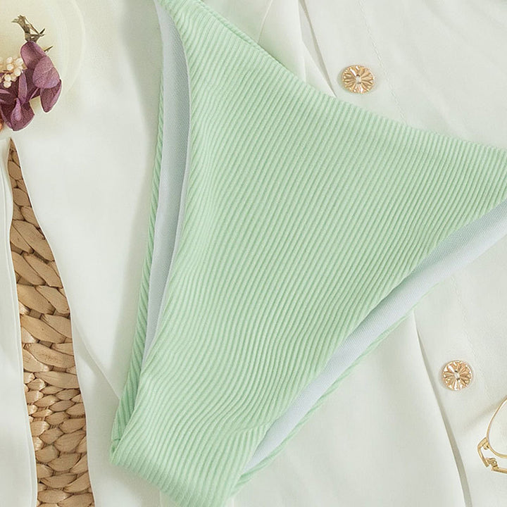 Damen Triangel-Bikini mit feinen Rüschendetails Echo Archiv