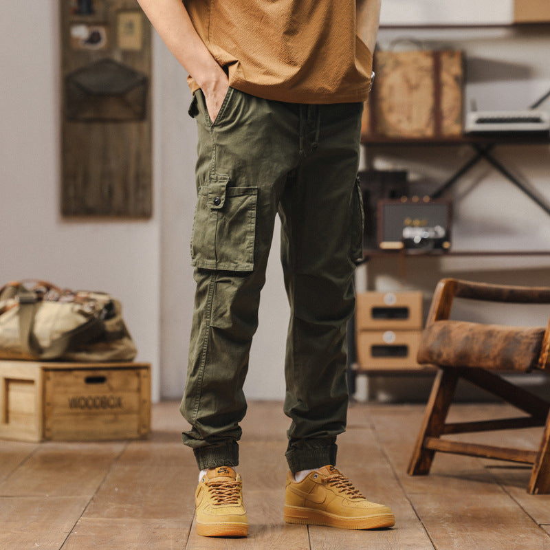 Herren robuste Cargo-Hose mit elastischem Bund und praktischen Taschen Echoarchiv