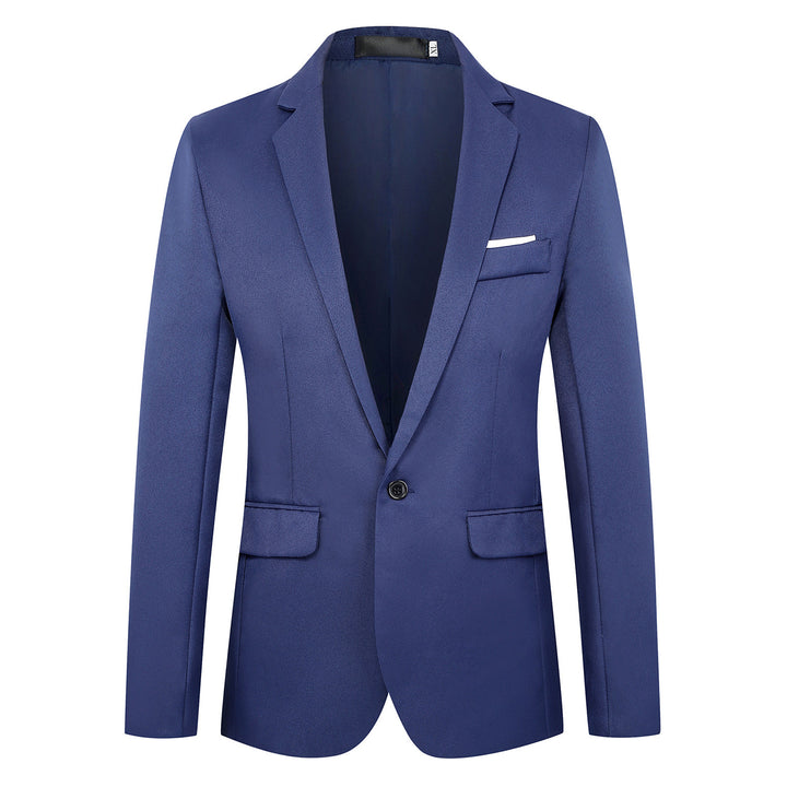 Herren nan tailliertes Satin-Sakko mit schmaler Silhouette, Notch-Revers und dekorativer Brustpaspel Echo Archiv