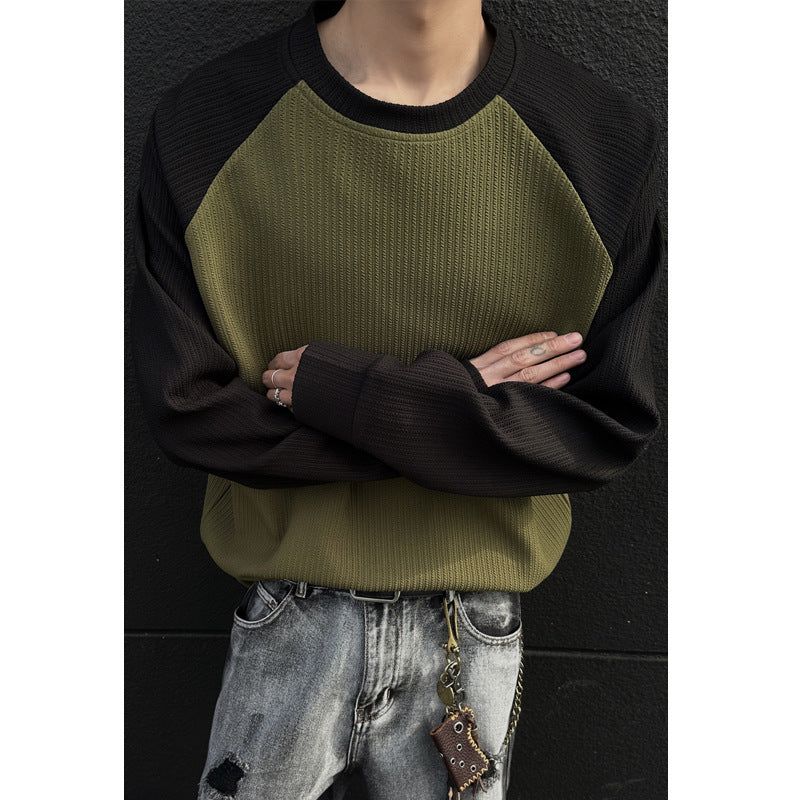 Herren Sportlicher Raglan-Pullover mit Struktur Echo Archive