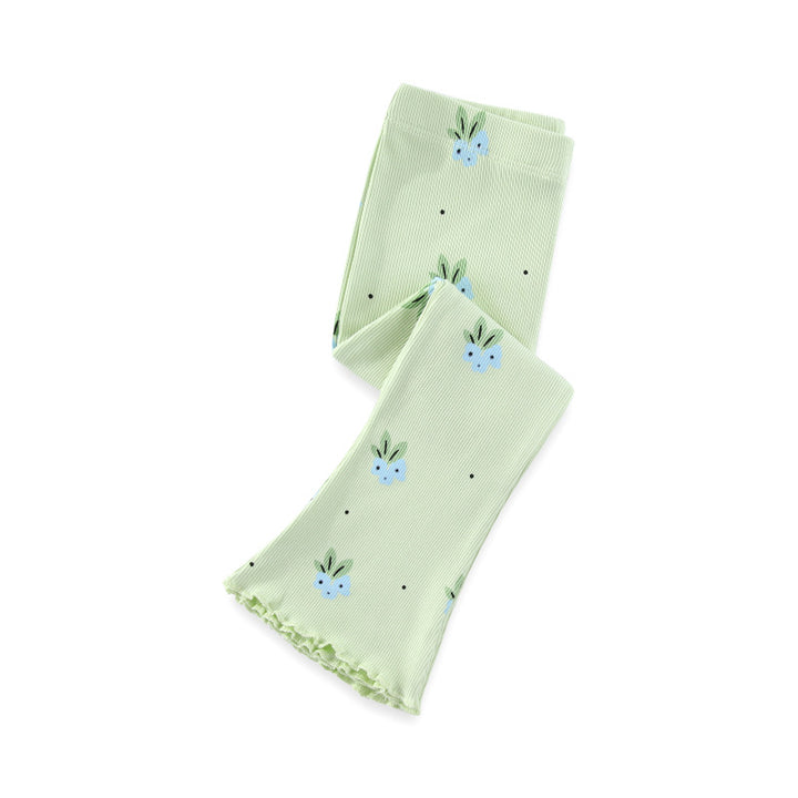 Mädchen Flared Leggings mit buntem Blumenmuster Echo Archiv